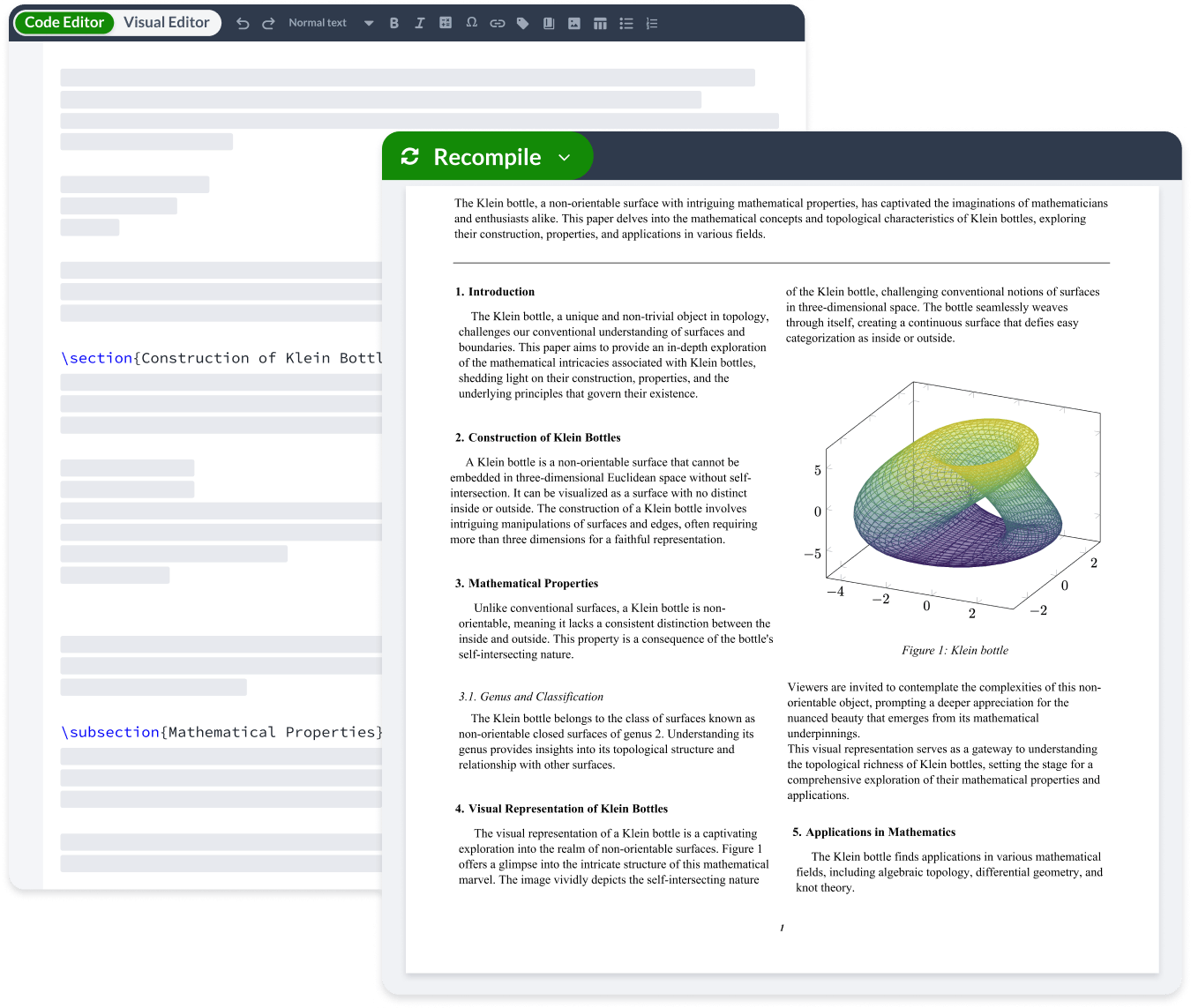 An example of LaTeX fomatting capabilities and use of the TikZ package.